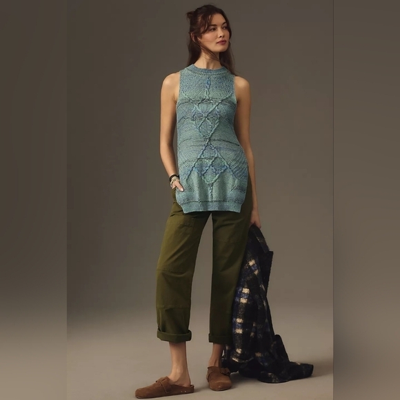 Anthropologie Tops - NWT Anthropologie Pilcro Halter Side-Slit Sweater Tank, Size XXS